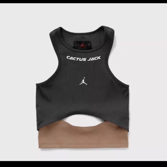 Cactus Jack by Travis Scott Tops - Travis Scott Cactus Jack  x Jordan Women Tank  Dark Smoke Grey, size Med Rare